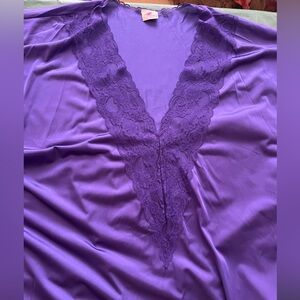 Danbury Rare Vintage Elegant Purple Lace Nightgown Plus Size